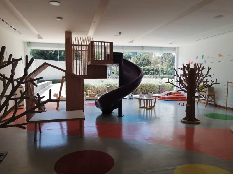 Área de juegos infantiles amenidades de Be Grand contadero Santa FE Renta Venta
