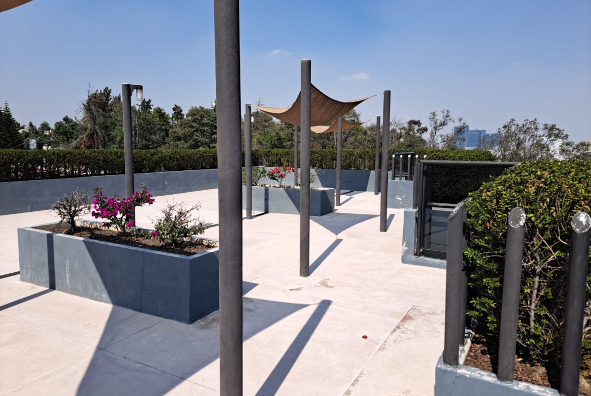 Amenidades Roof garden Lomas de Tecamachalco