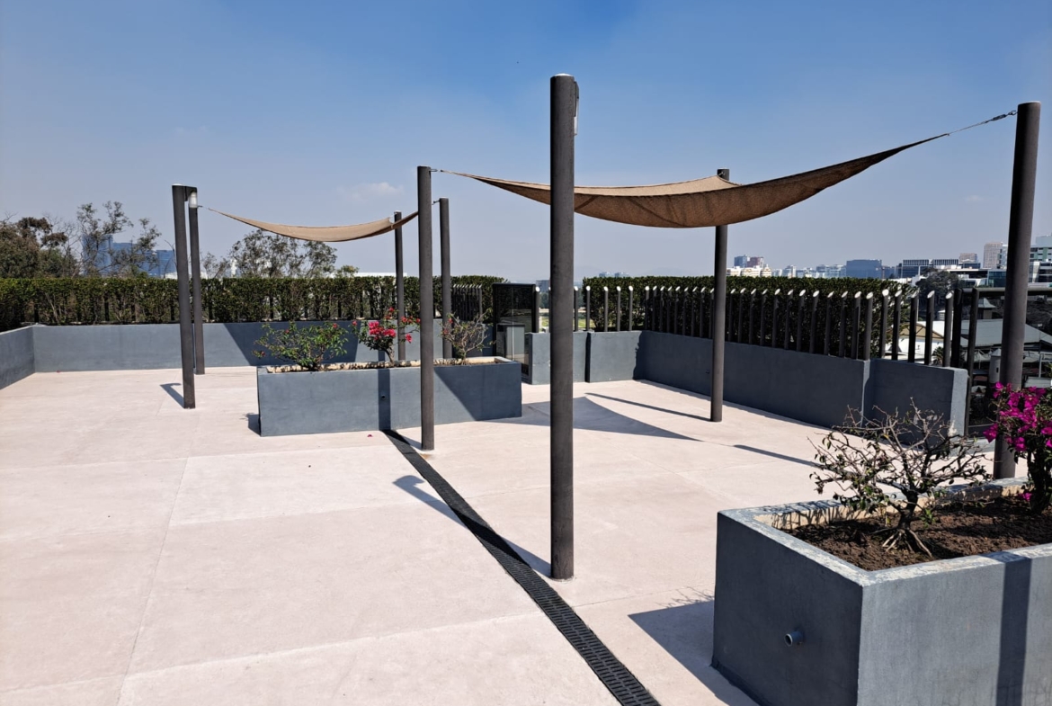 Roof garden Lomas de Tecamachalco amenidades
